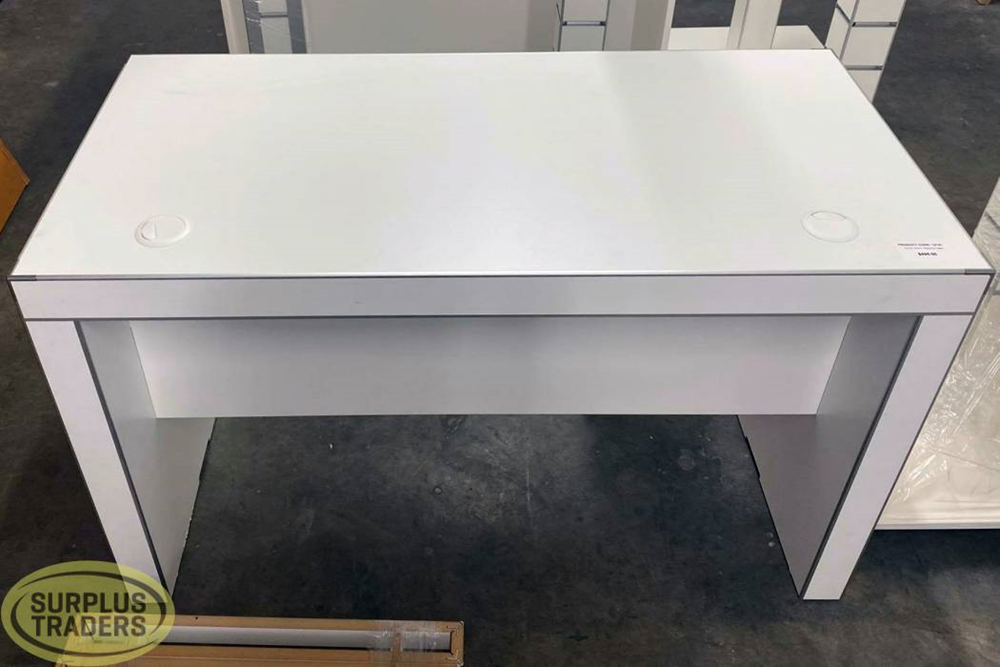 White Study Desk L1200mm Surplus Traders